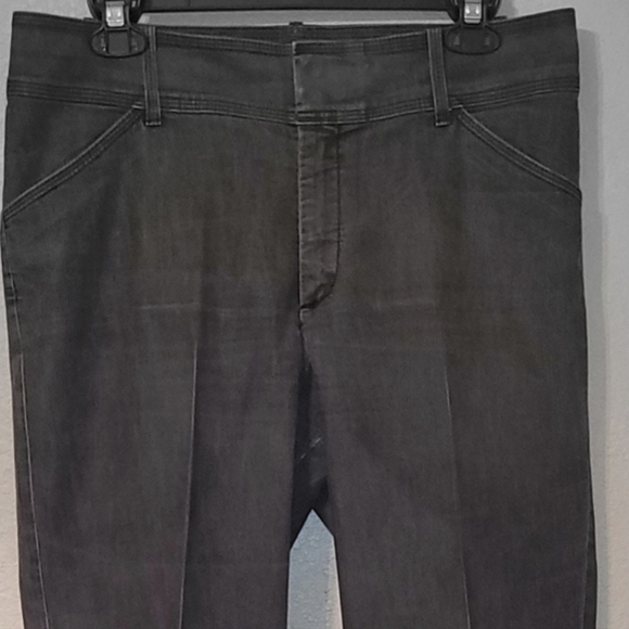 LEE DENIM LOOSE FIT JUST BELOW WAIST VINTAGE Straight Leg Gray Distressed 14M - Picture 10 of 10